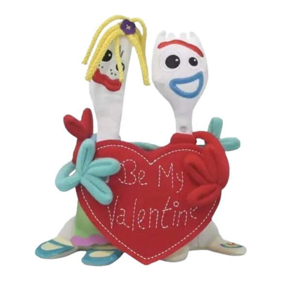 Disney Store Toy Story Forky and Karen Beverly Valentines Day Plush - Picture 7 of 7